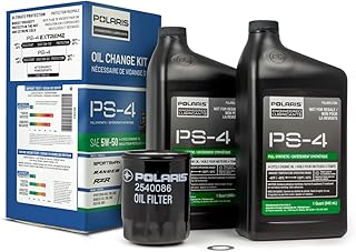 Polaris Full Synthetic Oil Change Kit, 2202166, 2 Quarts of PS-4 Engine Oil and 1 Oil Filter