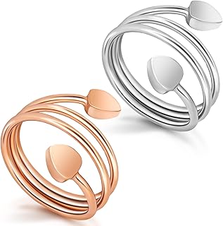 Auramag Copper Rings for Women,Lymphatic Drainage Magnetic Ring 100% Pure Copper Jewelry Gift,Magnetic Rings with 3500 Gau...