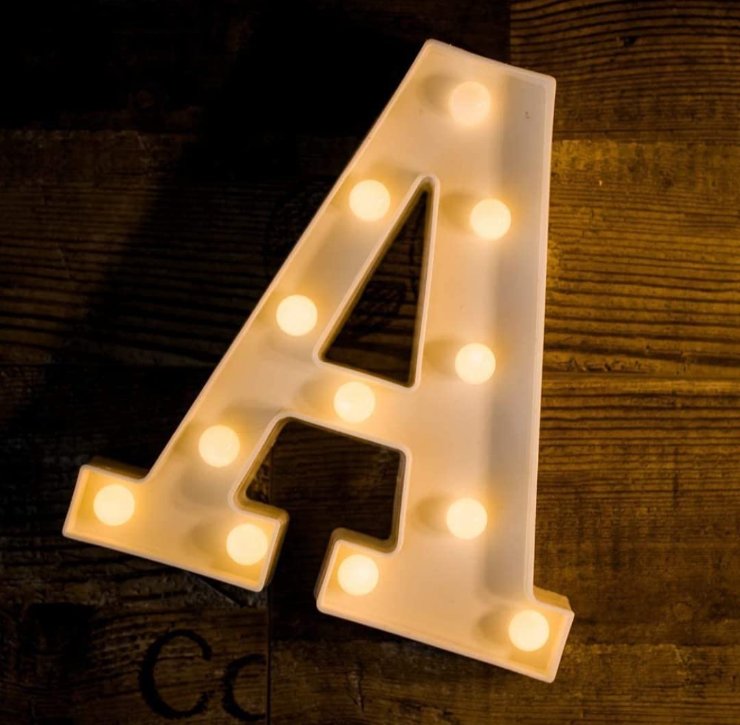 Buy VRB Dec™ LED Marquee Alphabet Letters Light Sign for ...