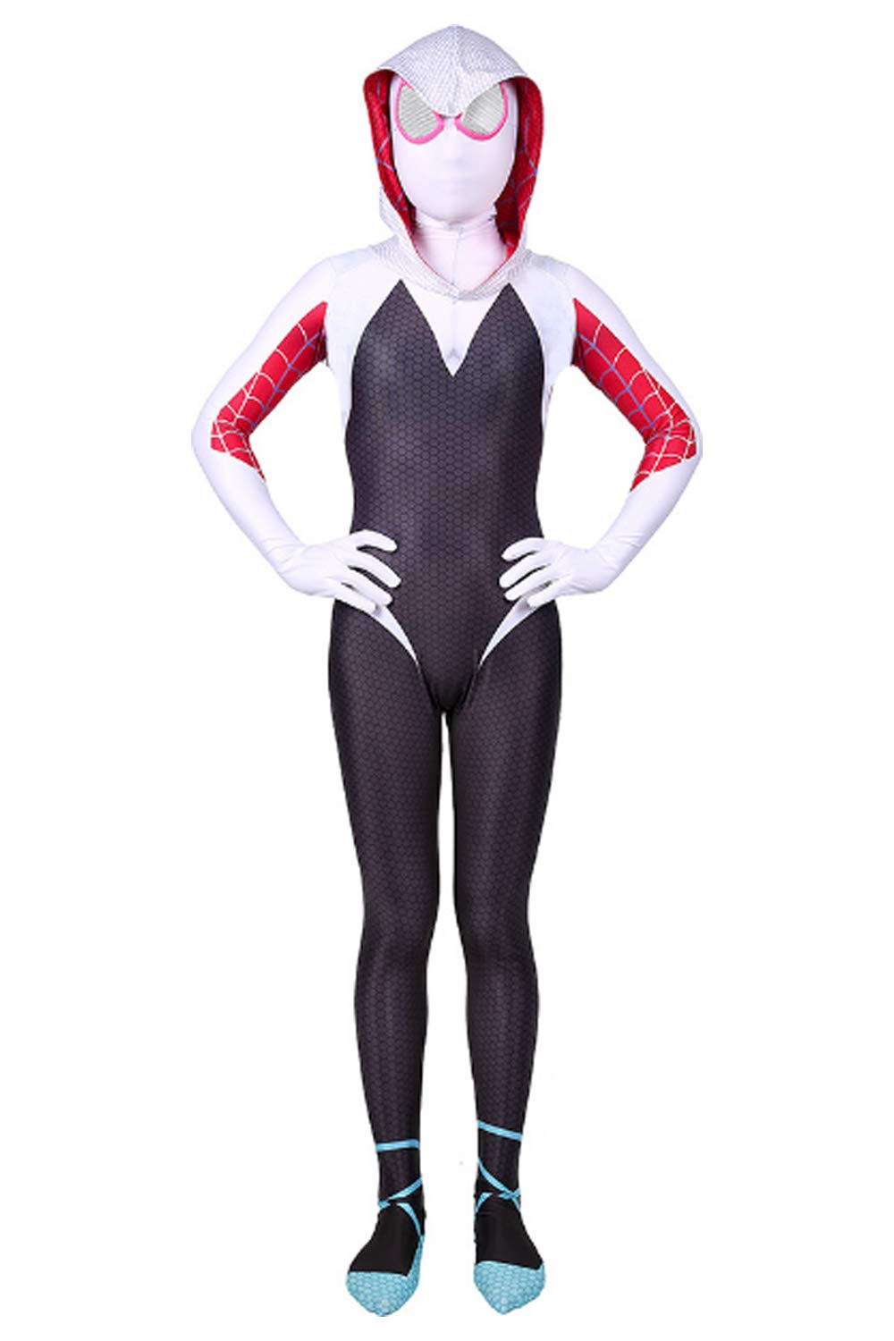 Newdong Kids Girls Spider-Verse Miles Morales Spider-Gwen Zentai ...