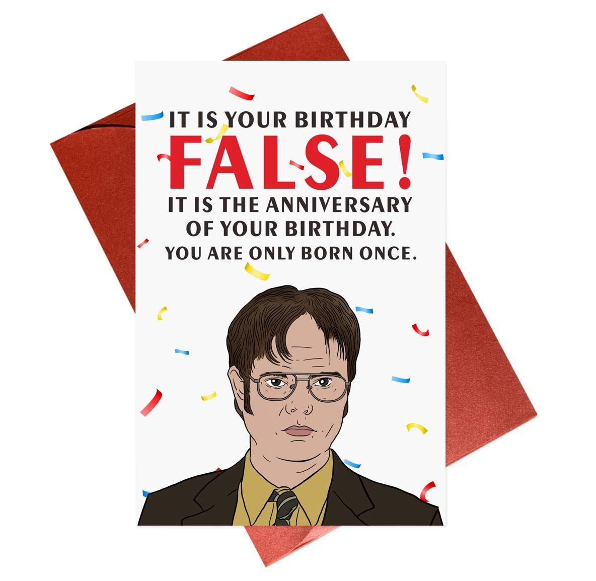 Buy The Office Birthday Card,Dwight Schrute Birthday Card,TV Show ...