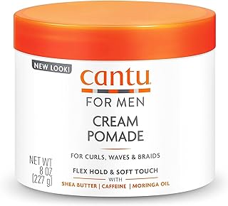 Cantu for Men Cream Pomade Flex Hold, 8 oz (Packaging May Vary)