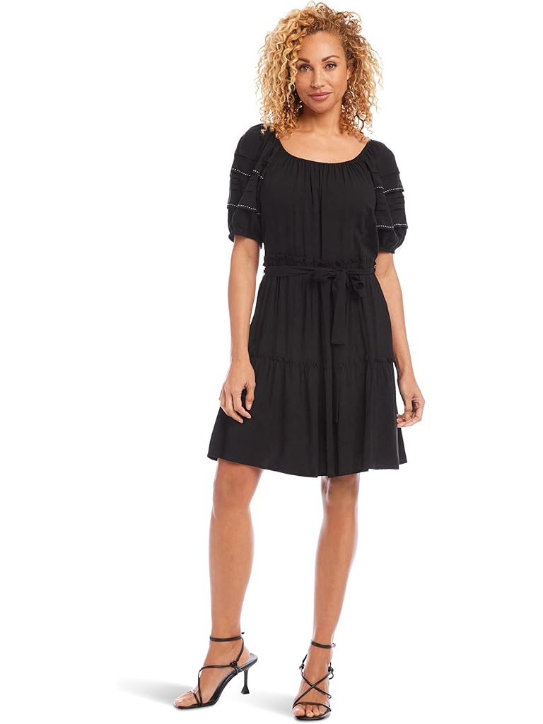 Karen Kane Short Sleeve Tiered Dress