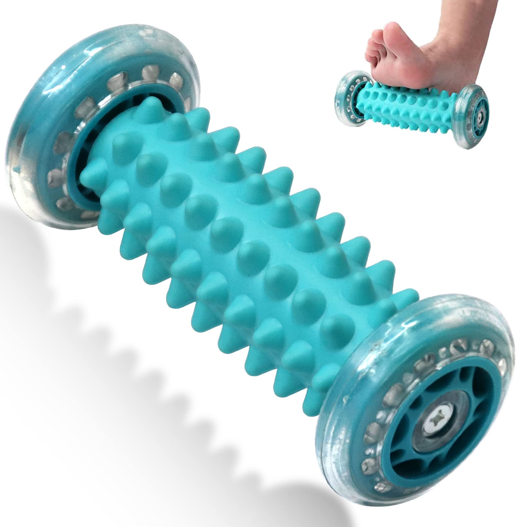 Foot Massager Roller, Foot Roller for Relief Plantar Fasciitis, Deep Tissue Muscle Massager Roller for Foot Arch Pain, Heel Pain, Leg Hand Soreness [Upgraded Version with Deeper Relaxation]