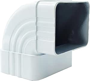 Follde Gutter Elbow 3x4, 90 Degree Gutter Elbow, Downspout Elbow 3x4, 90 Gutter Elbow, Roofing Gutter Downspout Elbows (Style A Fits 3x4 in)