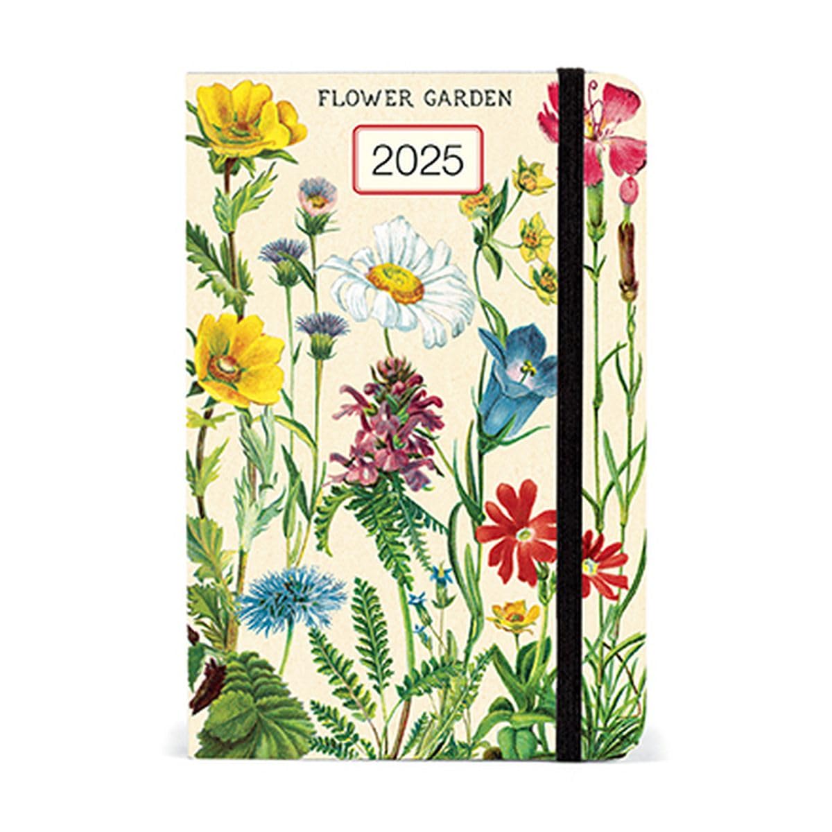 Cavallini& Co. Flower Gardens 2025 Pocket Weekly Planner, 4"x6"