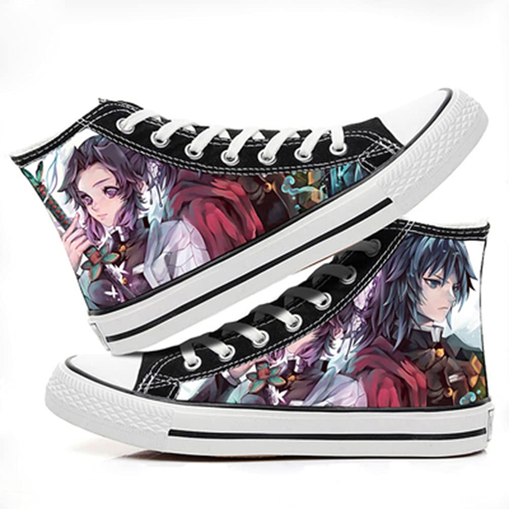 ZHAOQIAN Anime hand-painted pattern shoes, for Anime Demon Slayer, Apply to Anime Fans Collection Gifts