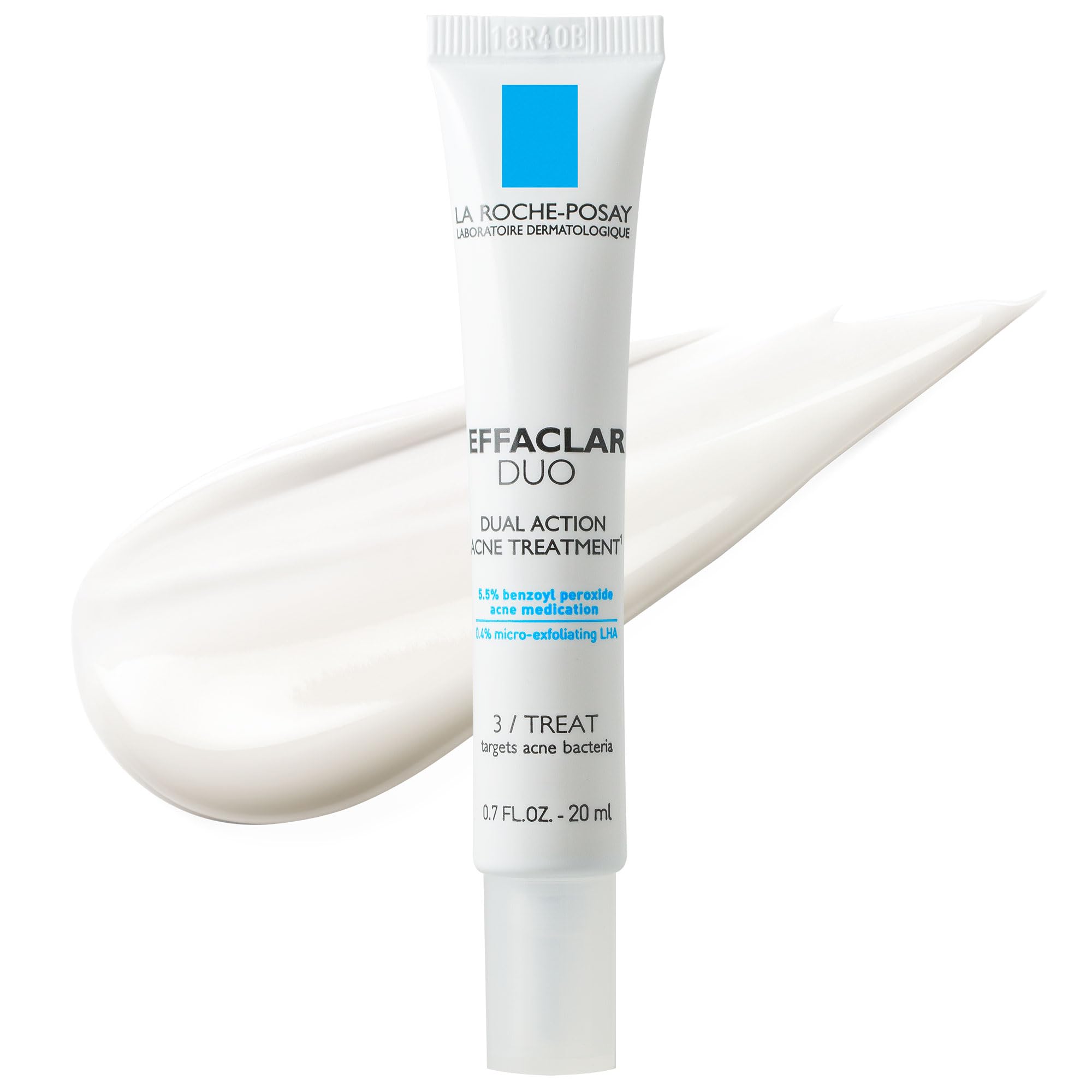 La Roche-Posay Effaclar Duo Dual Action Acne Spot Treatment Cream with Benzoyl Peroxide Acne Treatment for Acne and Blackheads, Lightweight Sheerness, Safe For Sensitive Skin