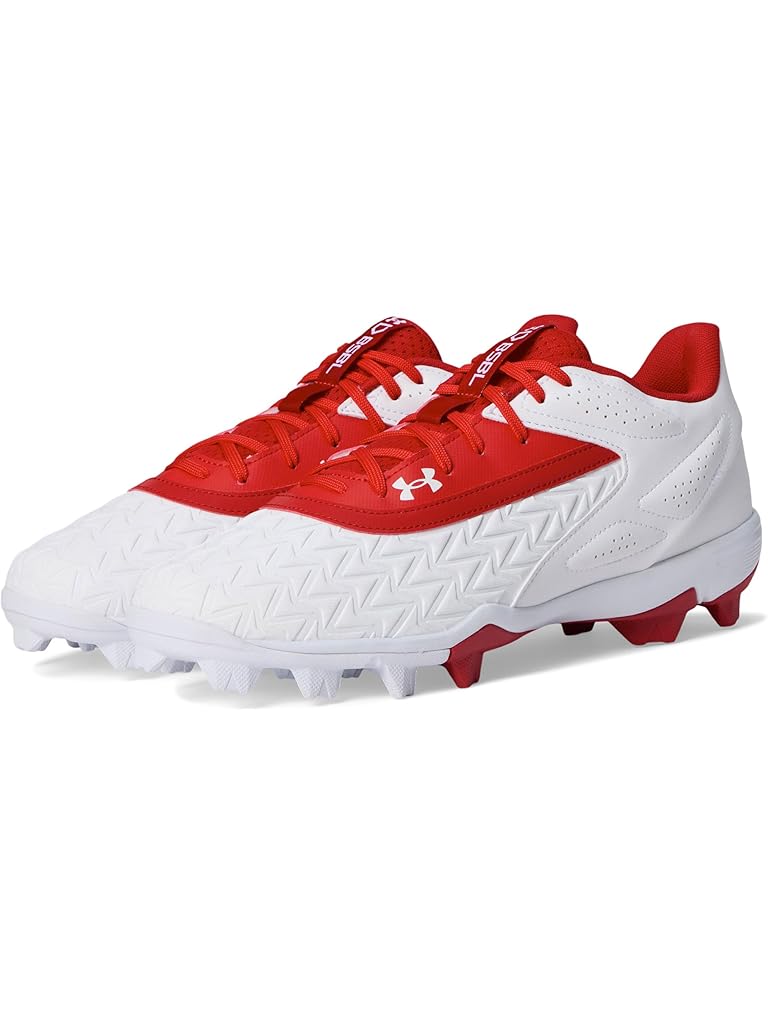 Red Under Armour Leadoff Low RM 3.0 Baseball Cleat