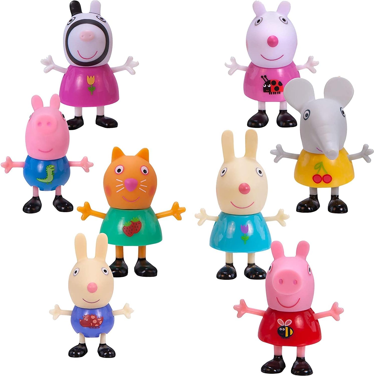 Peppa Pig Forever Friends Figure Pack, Set of 8 - Includes Character ...