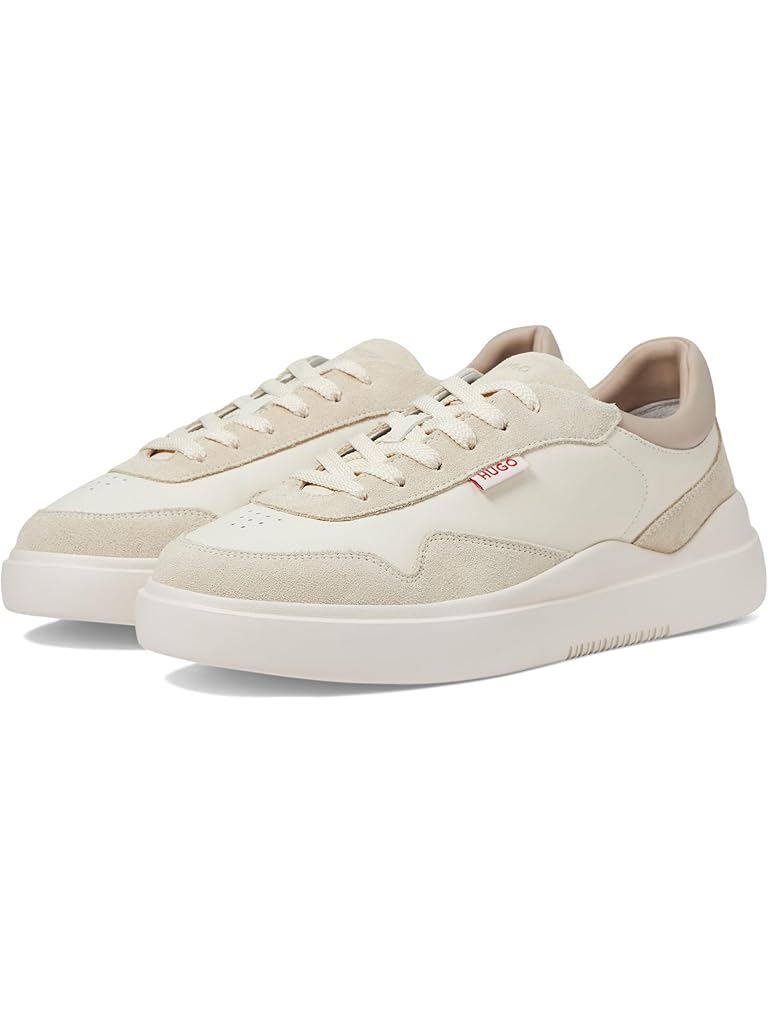 Beige HUGO Blake Cupsole Smooth Sneakers