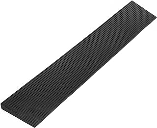 1" Rise Rubber Door Threshold Ramp for wheelchairs, 2000 LBS Capacity 35.5'' Long Non-Skid Solid Rubber for Home Doorways ...