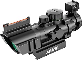 Afranti Rifle Scope with Picatinny Rail Mount and Covers for Hunting