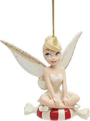 Lenox 895774 2024 Tinker Bell On Peppermint Ornament, Christmas