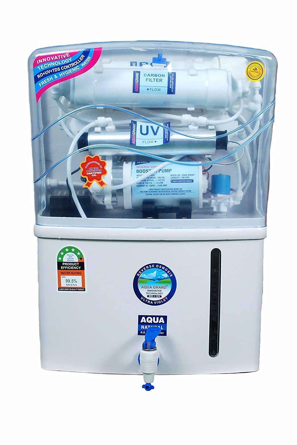 Aqua Ro System Aqua Grand+ 12 Litres RO UV UF TDS Water Purifier