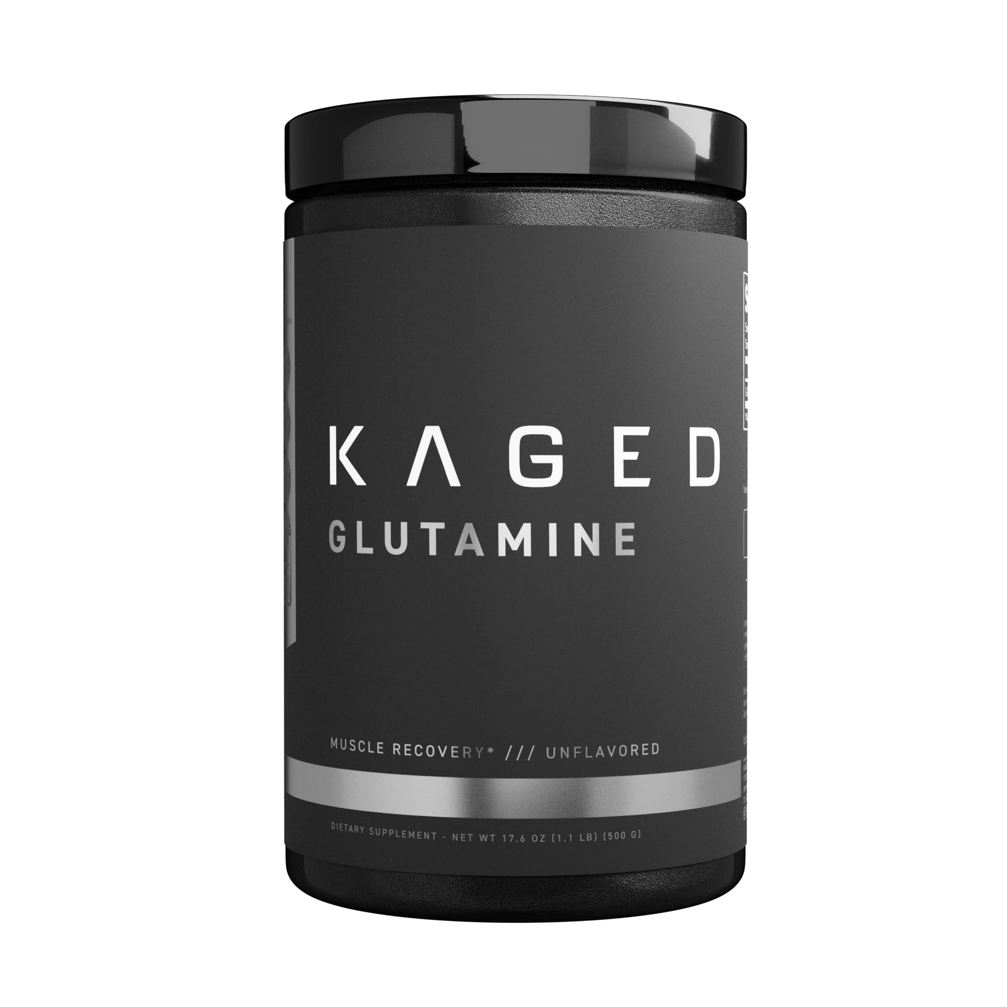 KagedMUSCLE, L-Glutamine Powder 500 Gram, Vegan, Support Muscle Recovery, Post Workout, Glutamine, Banned-Substance Free, Unflavored, 100 Servings