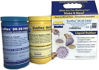 Smooth-On ECOFLEX 00-35 Fast Platinum Cure Silicone Rubber Compound Kit- 2 Lbs