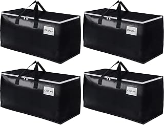 EpicTotes Extra Large Moving Boxes-Moving Bags with Zipper, Carrying Handles and Tag Pocket-Moving Supplies for Space Savi...