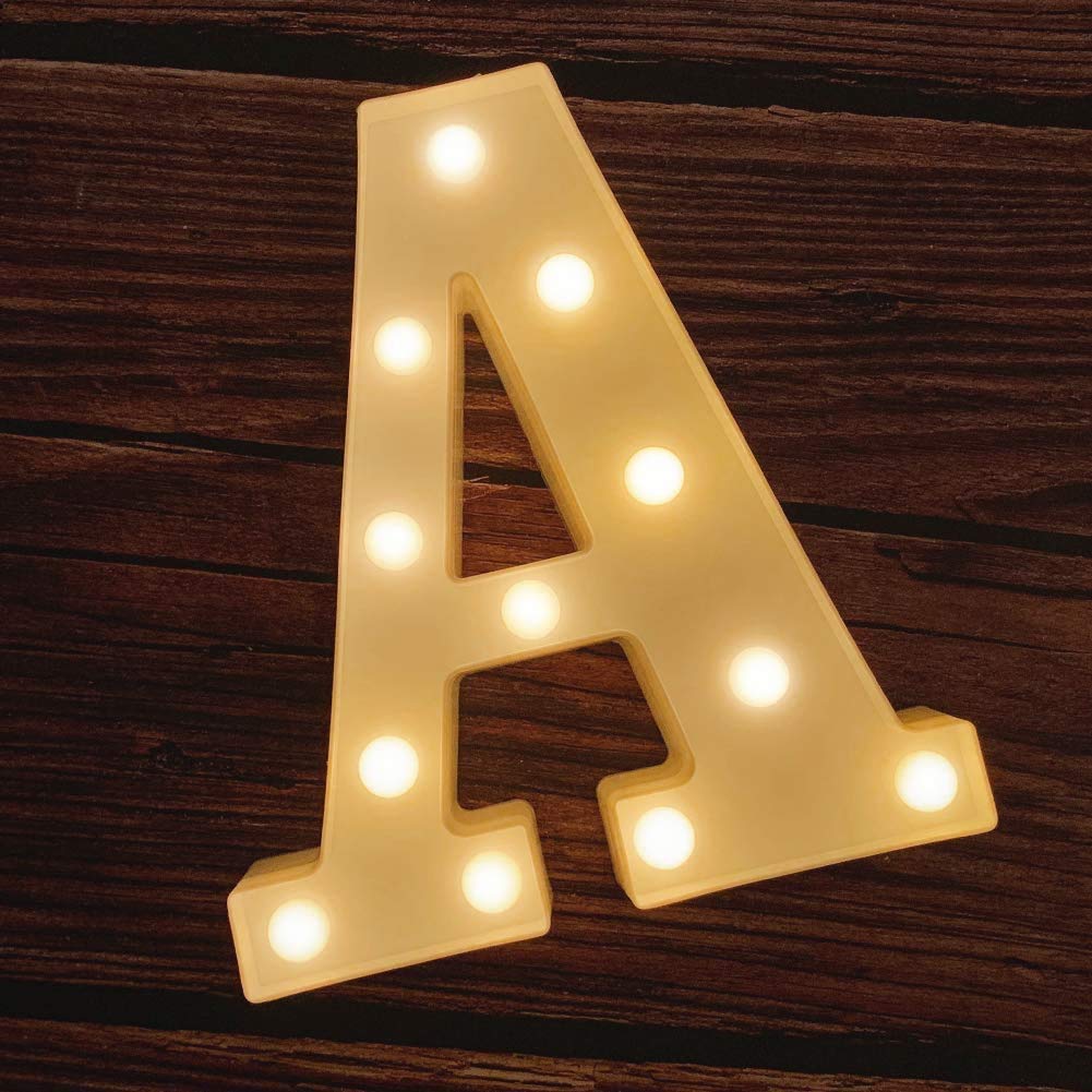 Buy SATYAM KRAFT Marquee Alphabet Shaped Led Light For - Asthetic ...