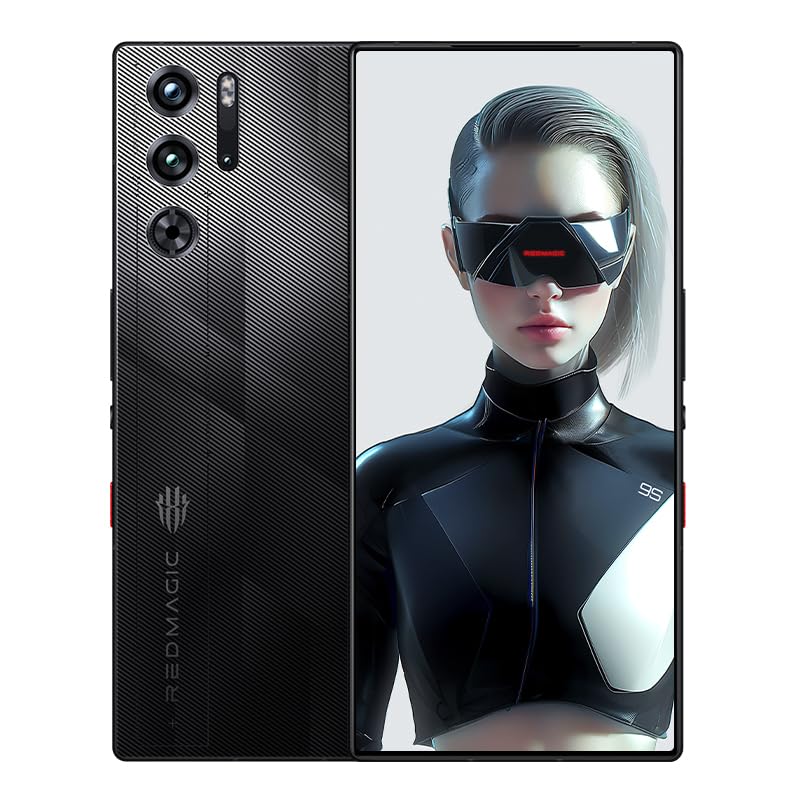 REDMAGIC 9S Pro Smartphone 5G, 120Hz Gaming Phone, 6.8" Full Screen, Under Display Camera, 6500mAh Android Phone, Snapdragon 8 Gen 3, 12+256GB, 80W Charger, Dual-Sim, US Unlocked Cell Phone Black