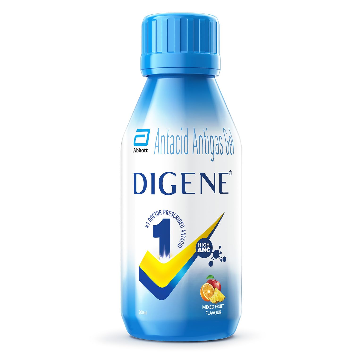 Digene - Bottle of 200 ml Gel (Mixed Fruit Flavour)