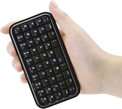 Wireless Keyboard Super Mini Rechargeable Cordless Bluetooth Keybaord,Silent Compact Small Pocket Travel Keypad Portable Slim Wireless Keyboard for Computer iPad Laptop PC Notebook Tablets Smartphones