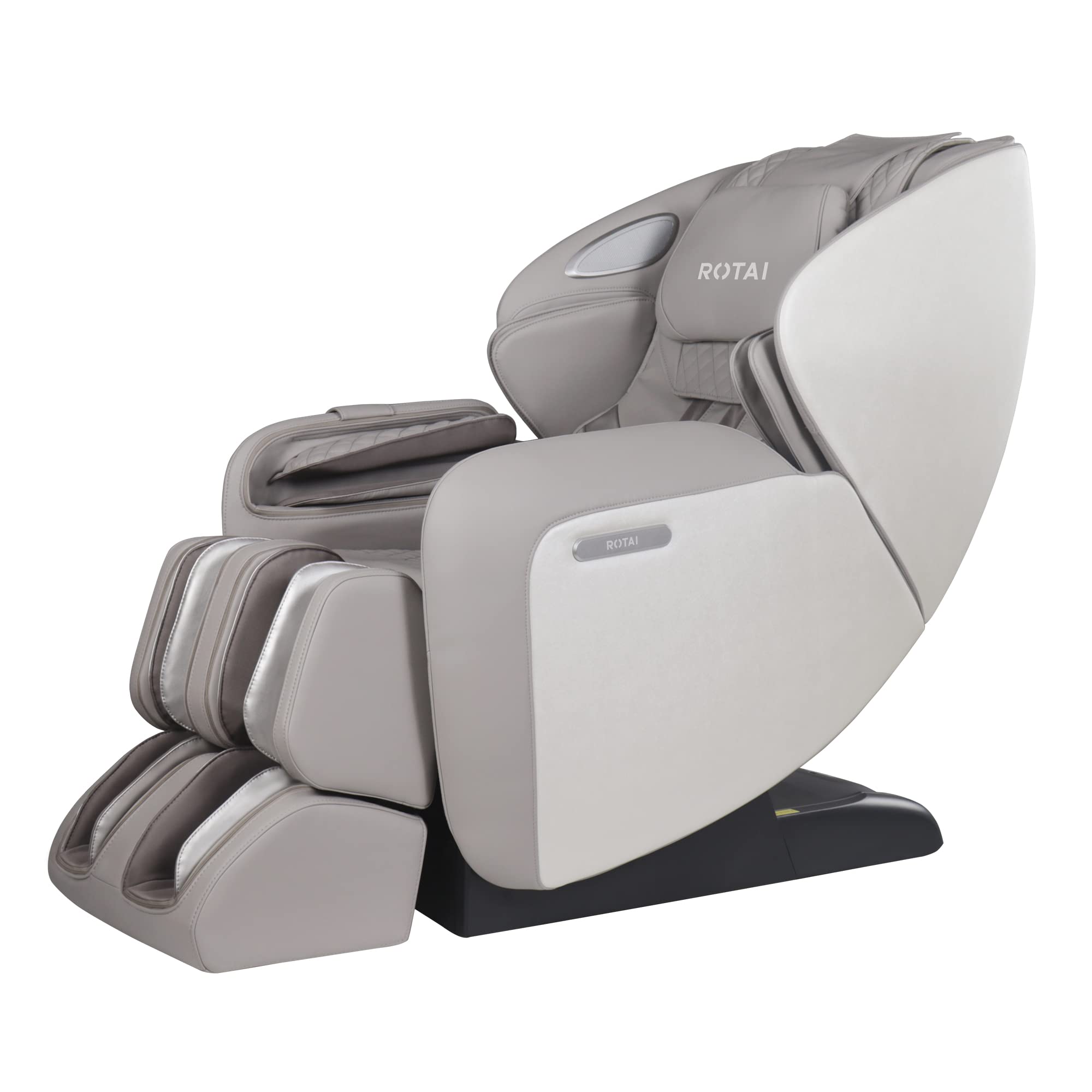 ROTAI Massage Chair Full Body,Neck Shoulder Back Massage Recliner,Full Body Massage Chair with Foot Rollers,Zero Gravity Home Theater Chair (Grey)