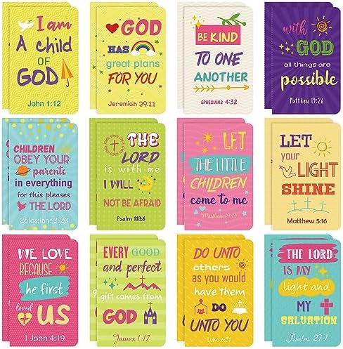 Amazon.com : Faccito Bible Verse Notebook Christian Inspirational Mini ...