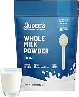 Judee's Gluten Free Pure Whole Milk Powder - Non-GMO, Hormone & rBST Free, Gluten & Nut Free - Pantry Staple for Baking & ...