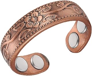 Vicmag Copper Magnetic Ring for Women, Copper Ring Ladies Fingers Thumb 100% Solid Pure Copper Jewelry Gift