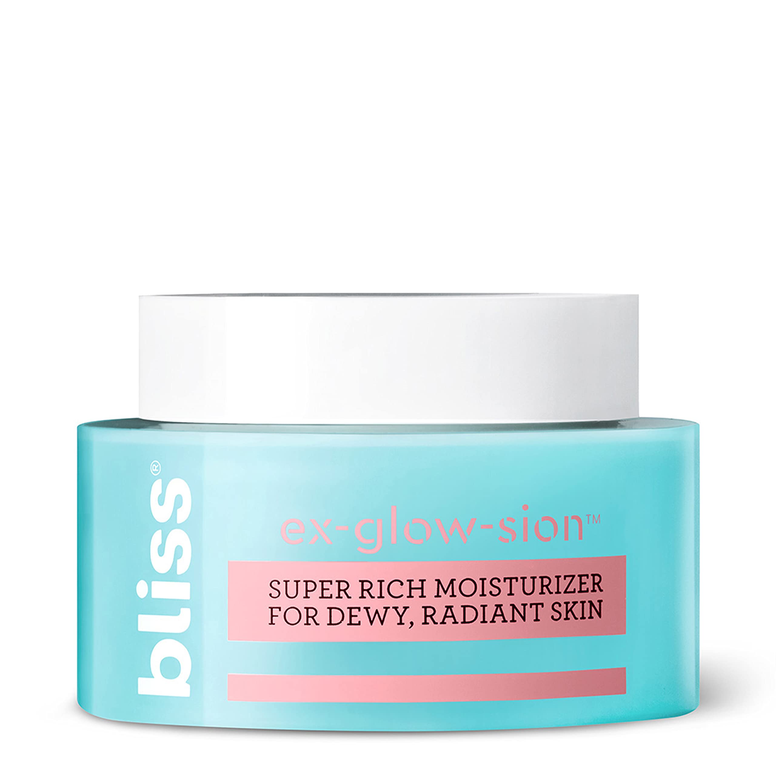 blissEx-glow-sion Super Rich Face Moisturiser For Dewy & Radiant Skin Advanced Shea Butter Nourishes Hydrates Vegan Cruelty-Free 50 ml