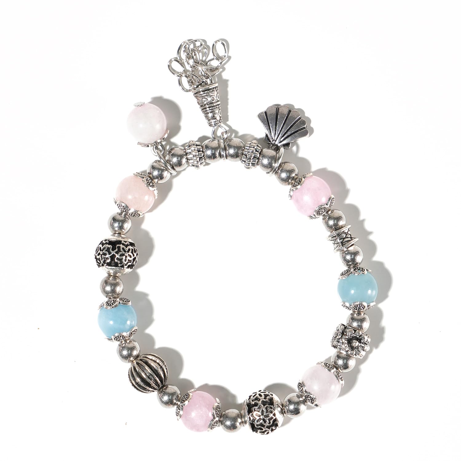 ROWNYEONWestern Women's Crystal Bracelet White blue