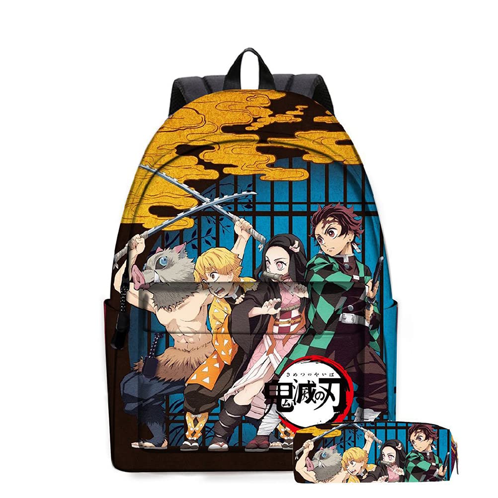 ZHAOQIAN Anime Backpack, For Demon Slayer Hashibira Inosuke, Cartoon Anime School Bag Can Be Used For Leisure Travel