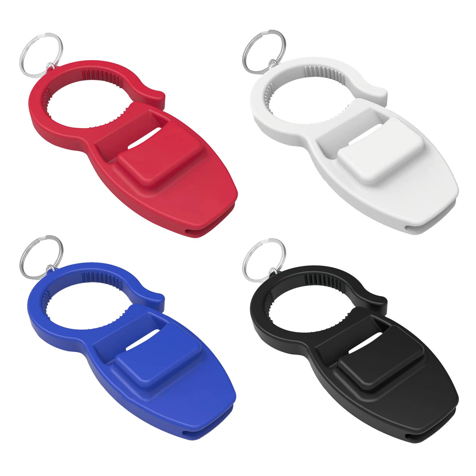 New 3 in 1 Multifunctional Bottle Opener for Drinks Set, Cans, Beer, Etc. Bottle Opener to Protect Nails, Comes with a Portable Pendant, Restaurant Kitchen Tools(4Pcs)