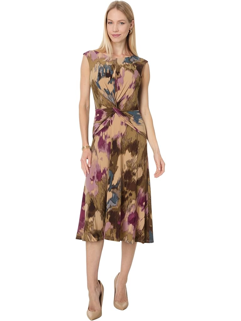 Lauren Ralph Lauren Floral Twist-Front Jersey Dress