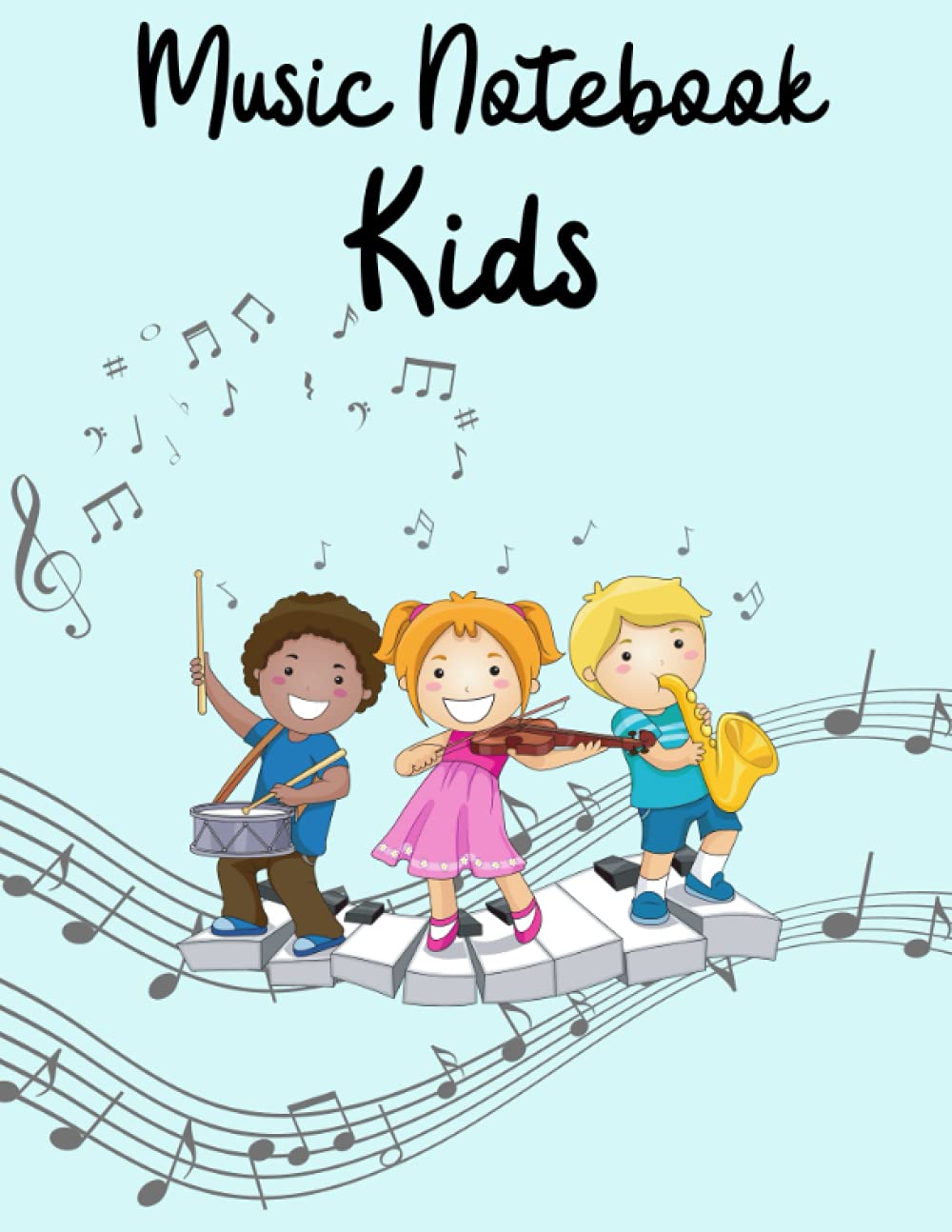 Music Notebook Kids: Blank Sheet