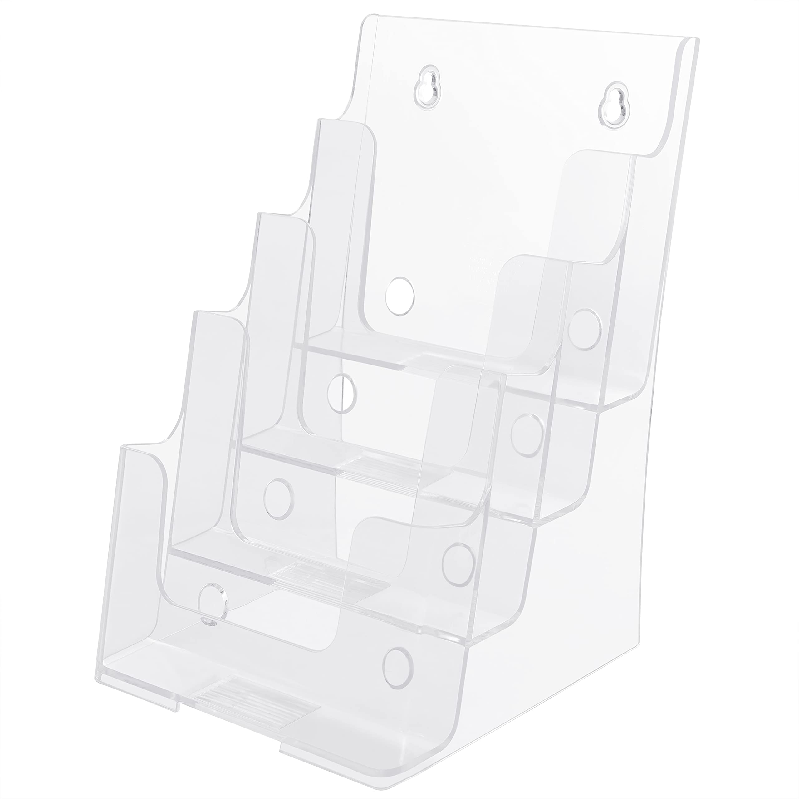 Buy Kurtzy Clear A4 Plastic Brochure Holder - 4-Tier Counter/Desktop ...