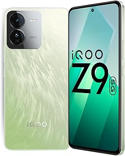 iQOO Z9 5G (Brushed Green, 8GB RAM, 128GB Storage) | Dimensity 7200 5G Processor | Sony IMX882 OIS Camera | 120Hz AMOLED w...