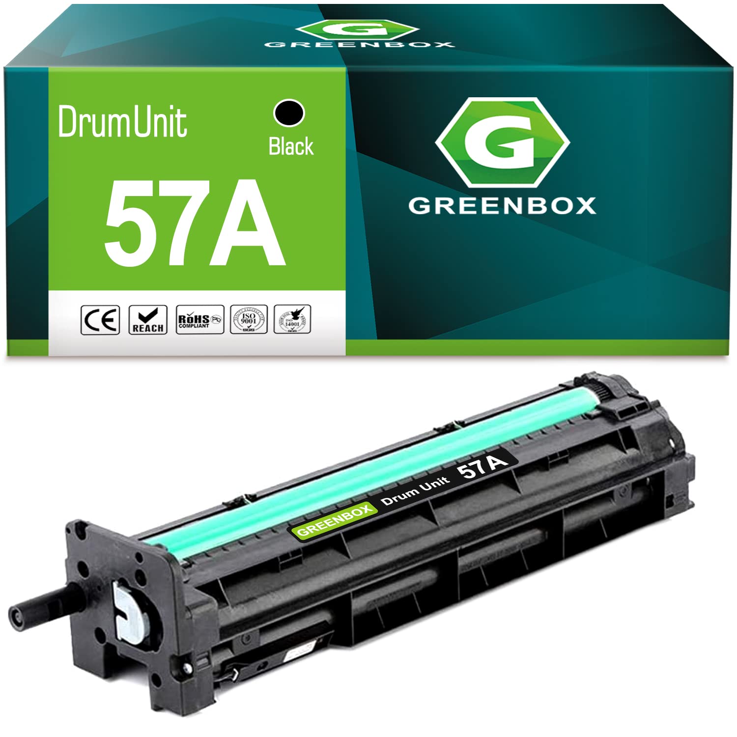 GREENBOX(NO Toner Compatible CE257A Drum Unit Replacement for HP CE257A for Laserjet MFP M433DN M436A M436DNA Printer (1 Pack,80,000 Pages)