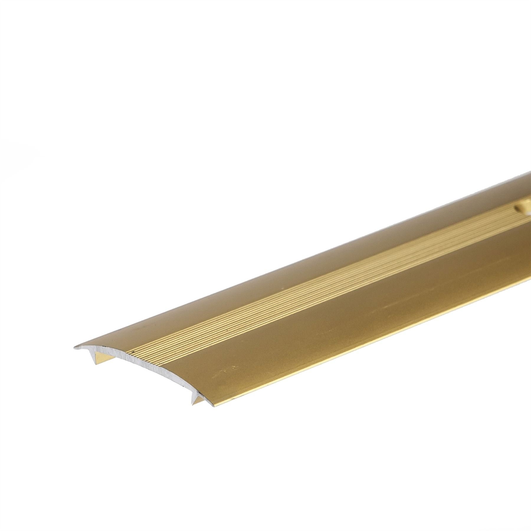 ANODISED Aluminium Carpet Profile Cover Strip Door Floor BAR Trim 1000mm x 20mm C68 Gold