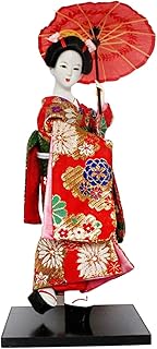 IEUDNS 12inch Japanese Geisha Ethnic Japanese Geisha Dolls Oriental Ancient Kabuki Girl Statue Kimono Dolls for Tabletop H...