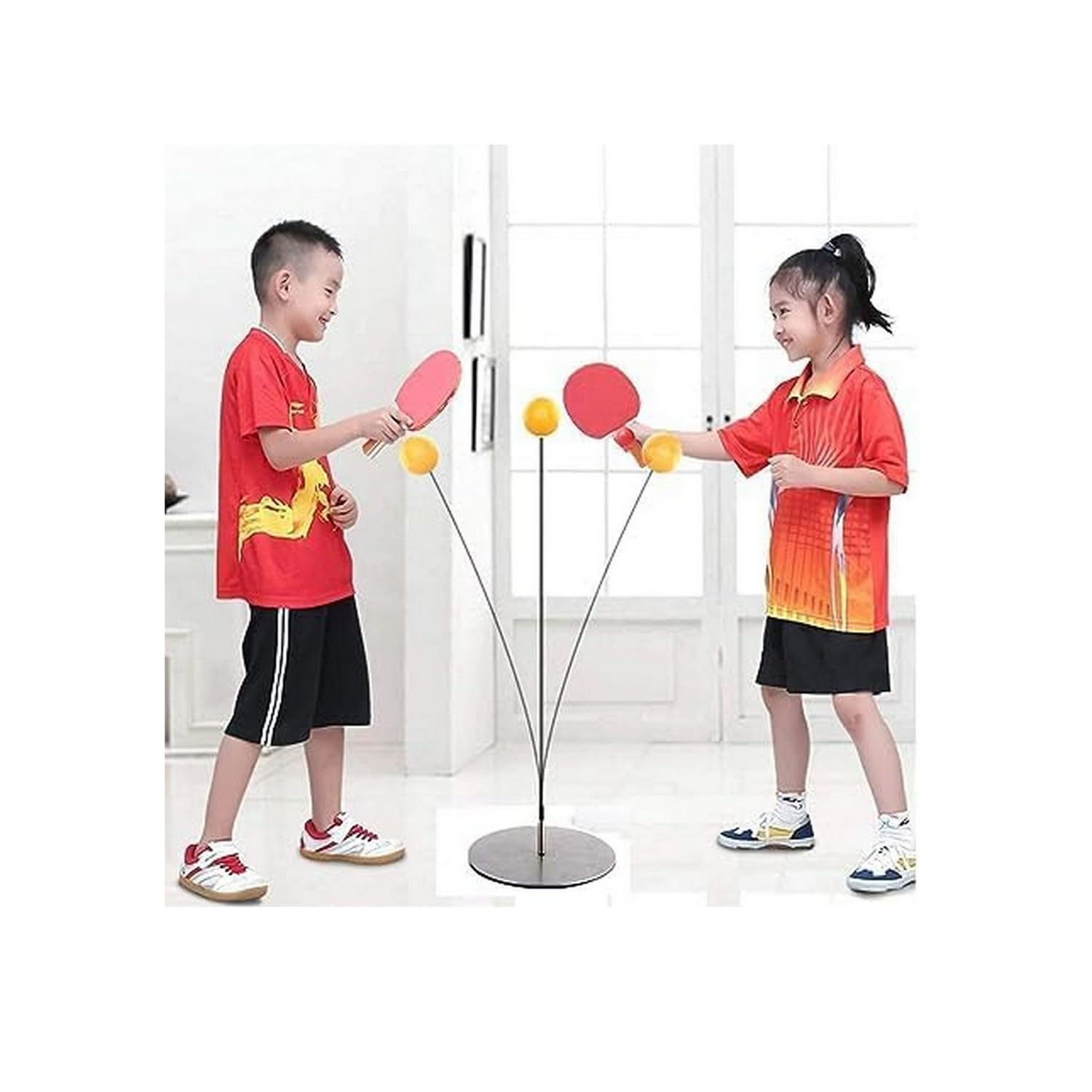 GK Online Store Table Tennis Trainer Indoor Outdoor Adults Teenagers Kids Toy Sports Toys for 4 5 6 8 Years Old (Medium)