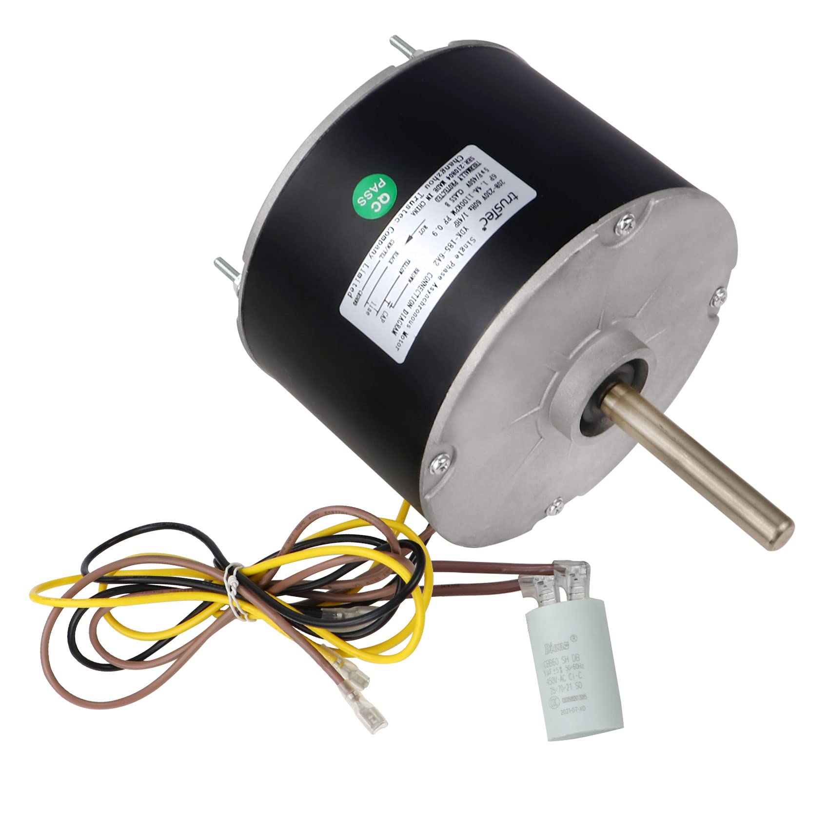 5KCP39EGS070S Condenser Motor,3905 1/4 HP, 208/230V Condenser Fan Motor ...