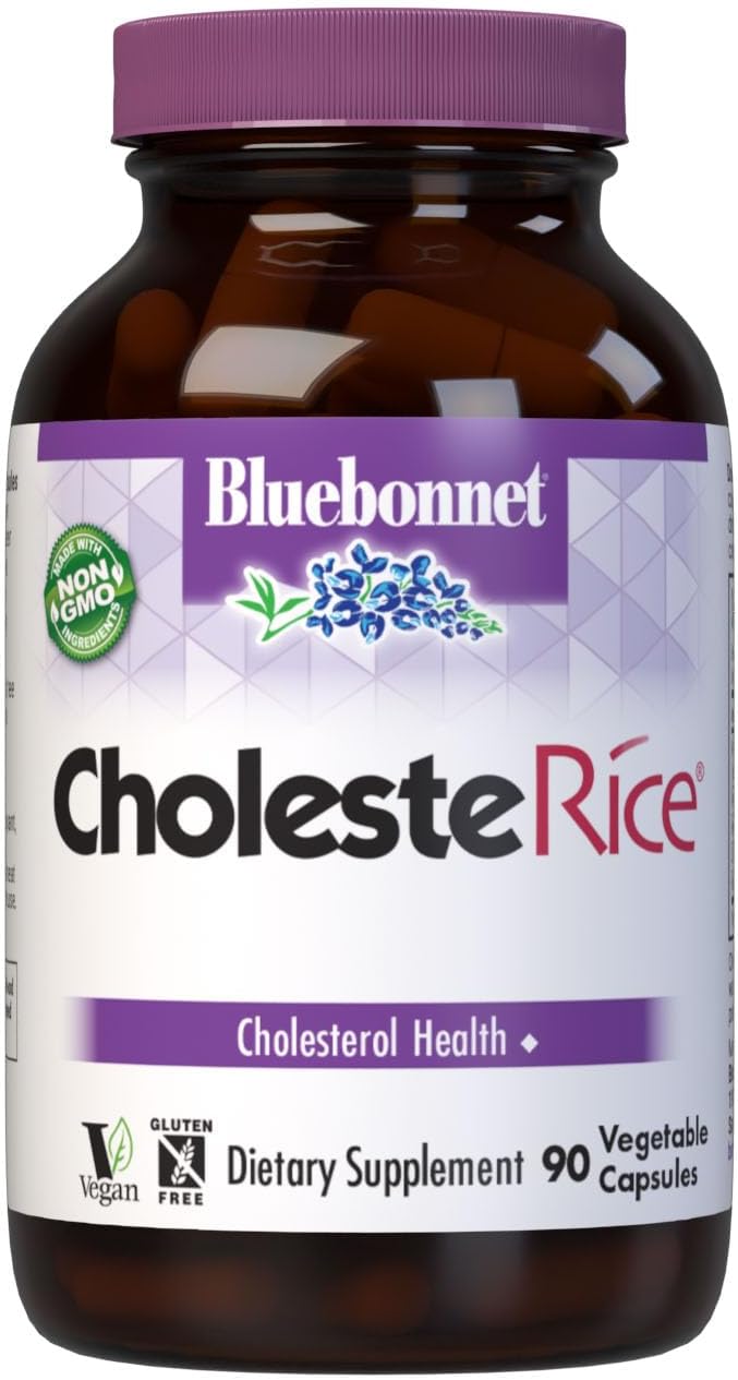 Amazon.com: Bluebonnet Nutrition CholesteRice Vegetable Capsules, Red ...