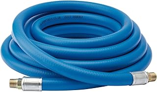 Draper 5m PVC Air Line Hose | Max Pressure 16Bar 260 Psi | 3/8 Inch BSP Brass Connectors | 10mm Bore | Air Compressor Tool...