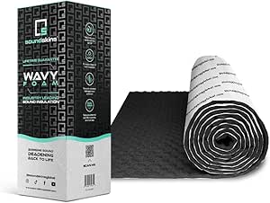 SoundSkins SSK-Wavy 315mil/8mm Lightweight Closed Cell Foam Mat - 32.3 sqft. Vibration Dampening and Sound Deadening