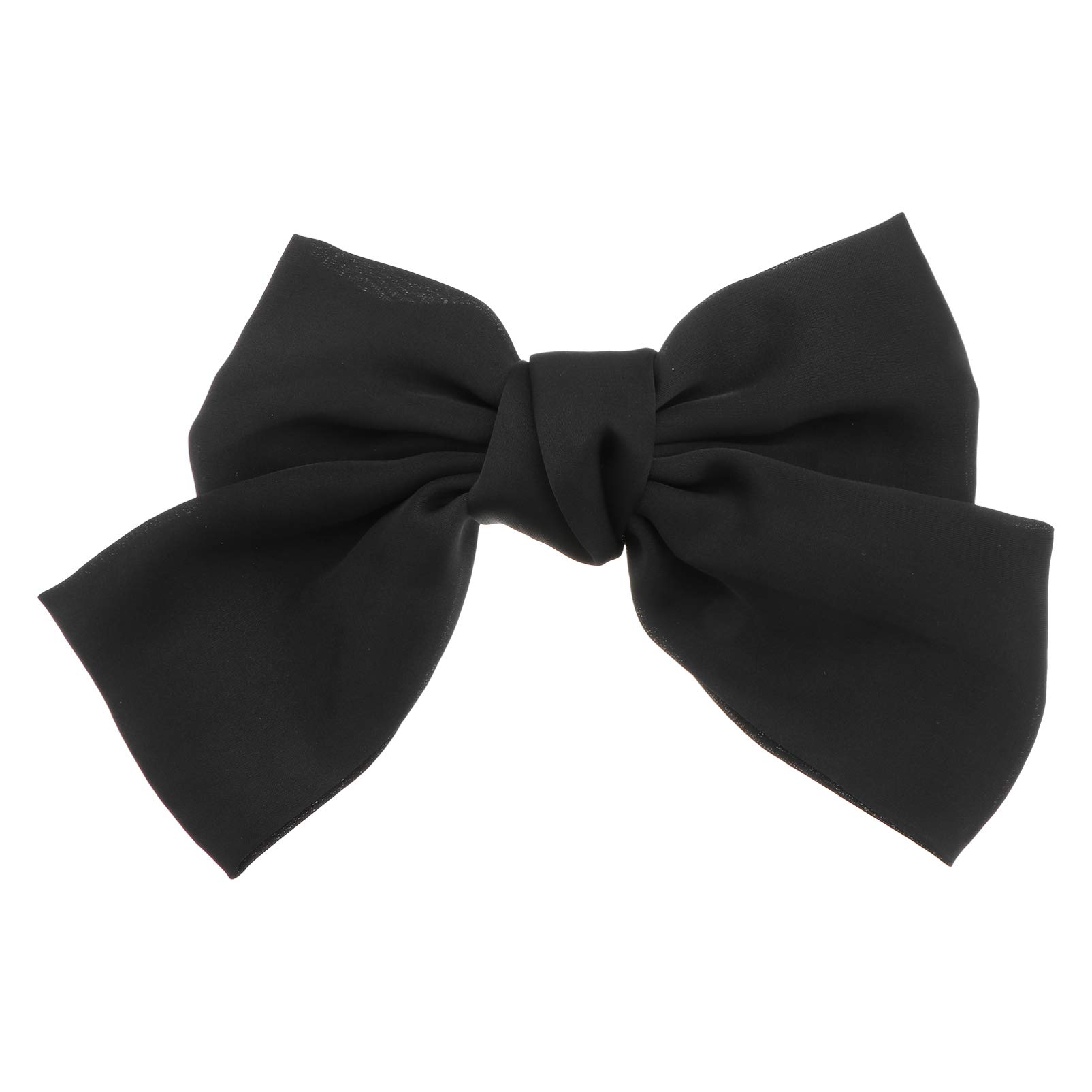 Luxshiny Big Hair Bows 2Pcs Black Bow Hair Clip Vintage Hair Bow For Girls Bowknot Hair Accessory