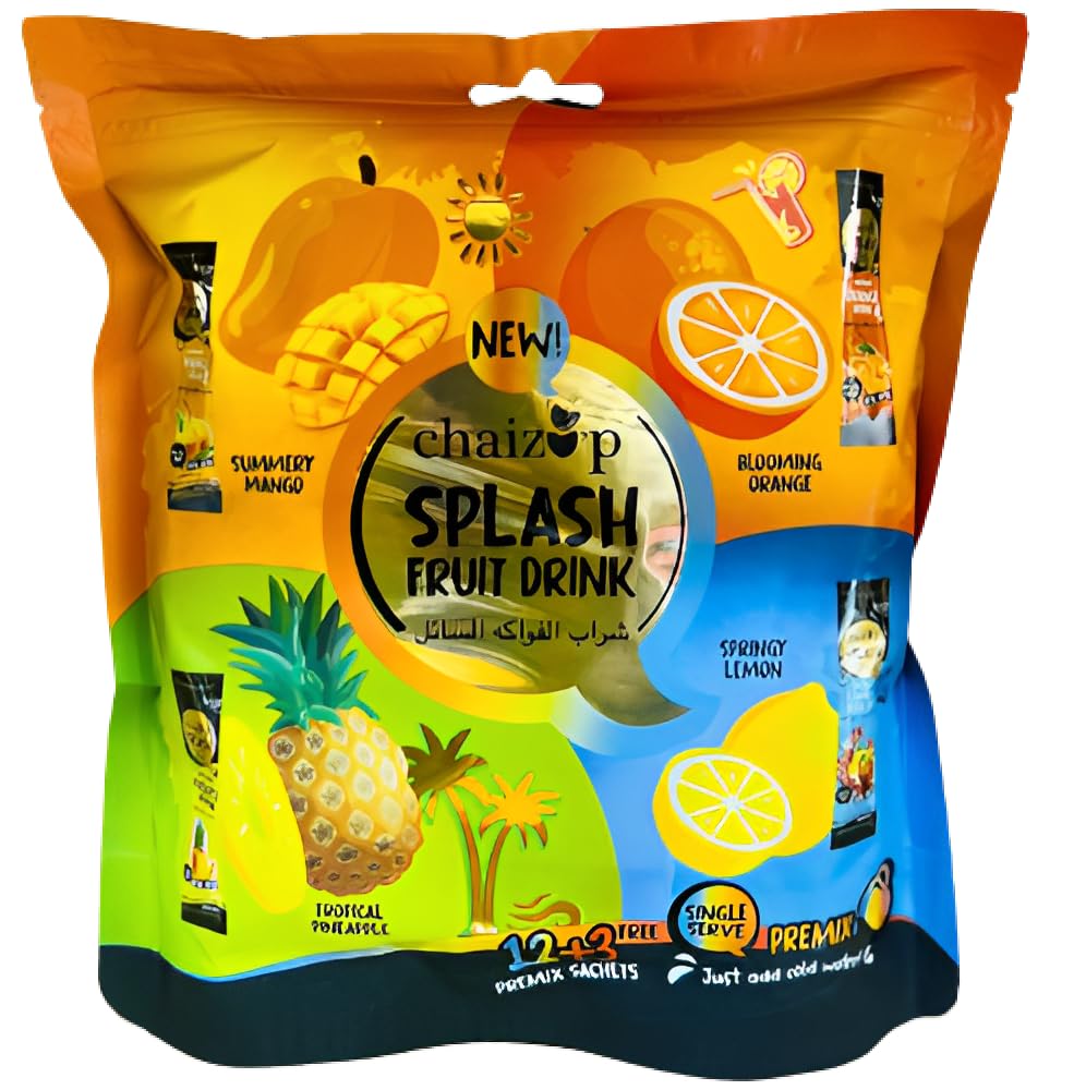 Chaizup Splash Single Serve Fruit Drink 12+3 Premix Sachets