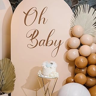 Oh Baby Wall Sticker, Oh Baby Wall Decal, Baby Shower Party Decal Sign, Gender Reveal Party Decorations, Arch Decor Baby P...