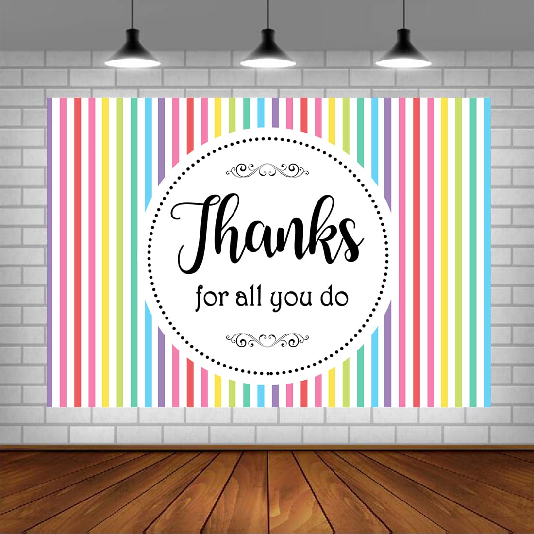 Lofaris Thanks for All You Do Backdrop Teachers Nurses Doctors Staff Employee We Truly Appreciate You Background Class of 2023 Photo Studio Props Cake Table Banner 5x3ft